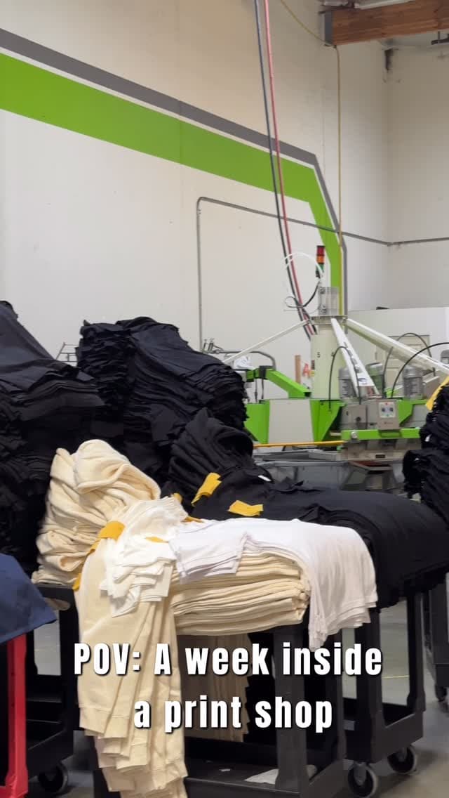 Crushed it last week ๐ฅ Thanks for all the support ๐ซถ๐ผ #screenprinting #manufacturing #customshirts #customhats #embroidery