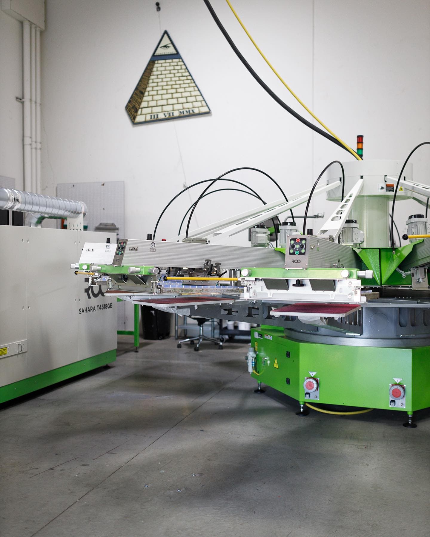 New Machinery is up and running! 🙌🏼 KTG is now capable of Screen Printing up to 10 color designs👌🏼🎨