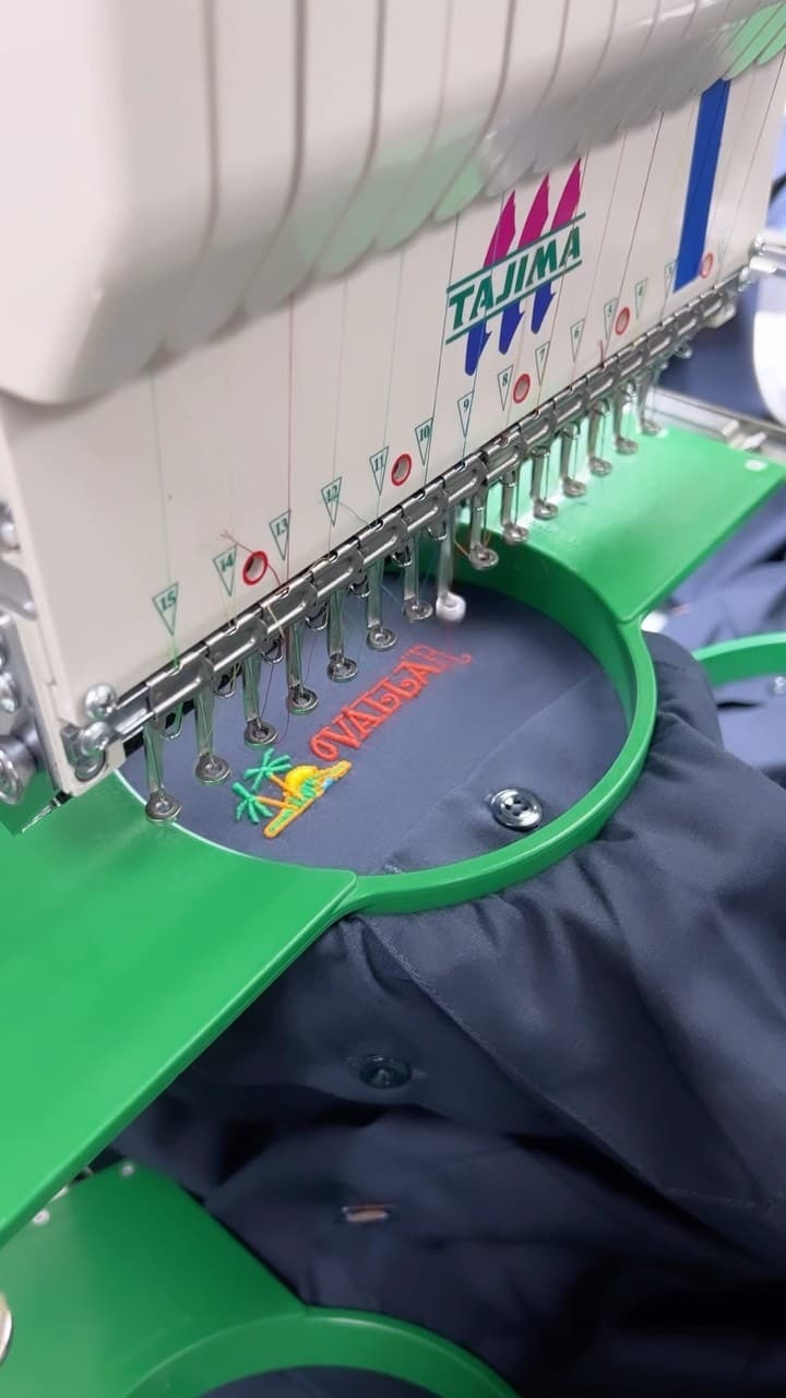Embroidery work for one of our biggest clients! @vallarta.supermarkets 💯🐮 . . . . #embroidery #embroideryart #embroided #embr...