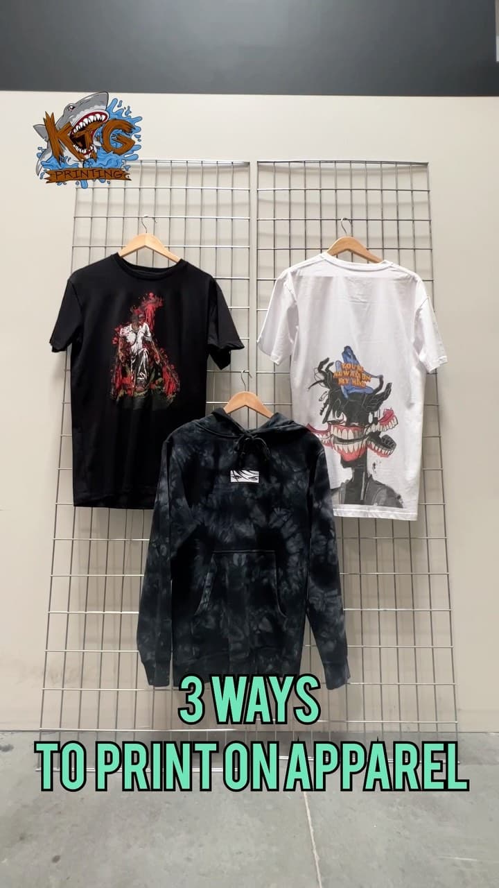 Find out what print method is best for your designs! ๐ฏ Your one stop shop for all your printing needs! DM us for more info! ๐ฒ...