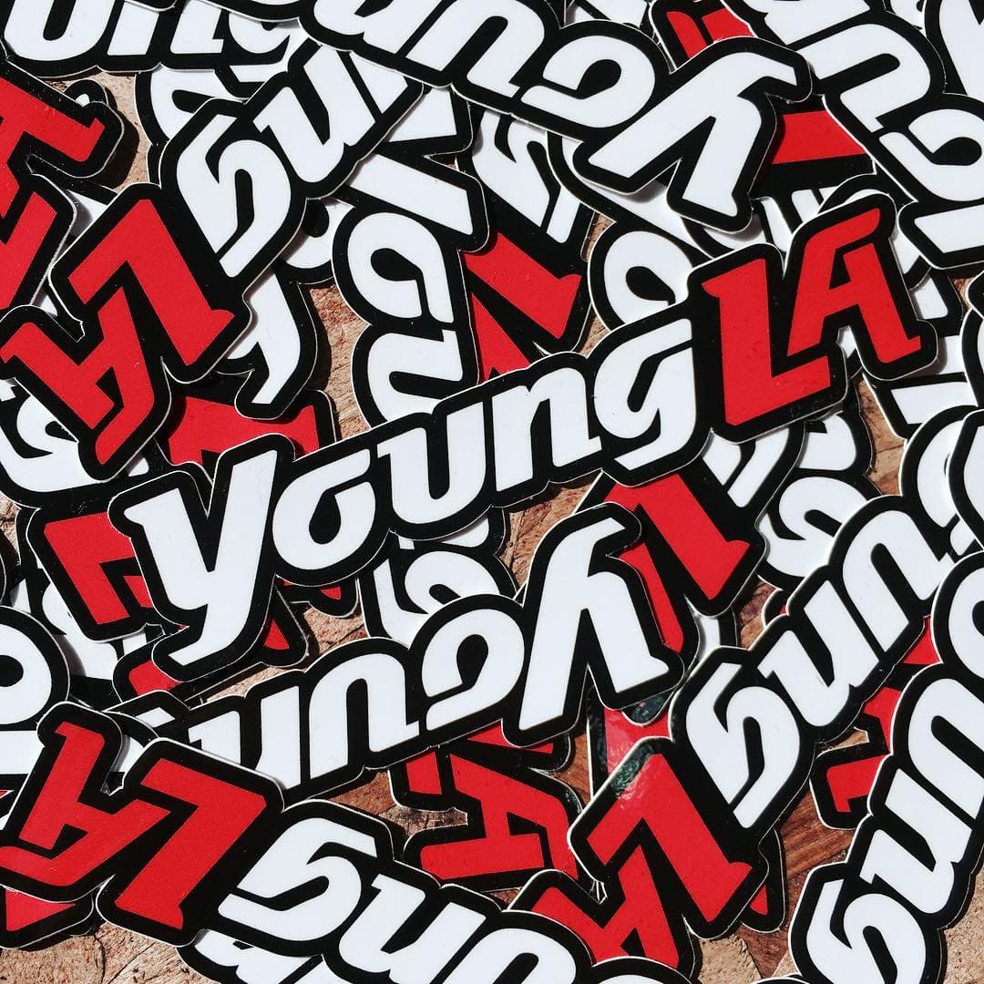 #sticker job for our fam @youngla 🤘🏼 DM or Email for your sticker needs ⁉️ #ktgprinting #nodaysoff