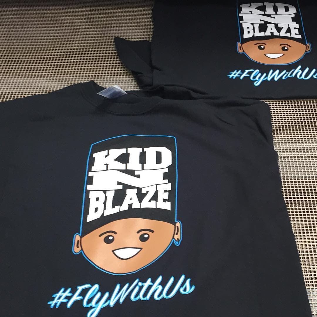 Some more swag for ur boys @kidnblaze #flywithus โ๏ธโ๏ธโ๏ธ #ktgprinting #keepitlocal