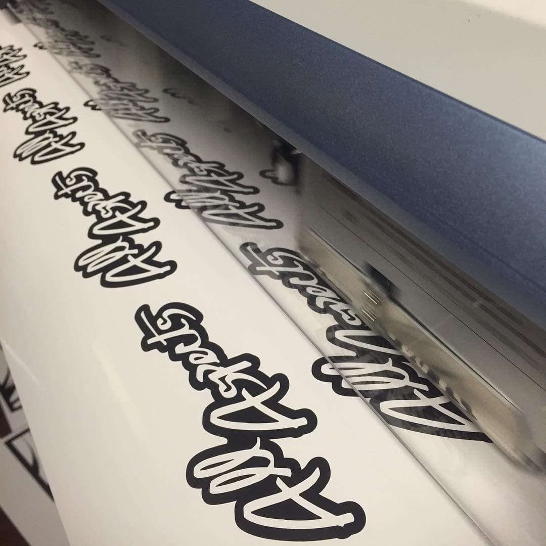 Stickers for days!☀️ @allaspectsinc #ktgprinting #screenprinting #stickers
